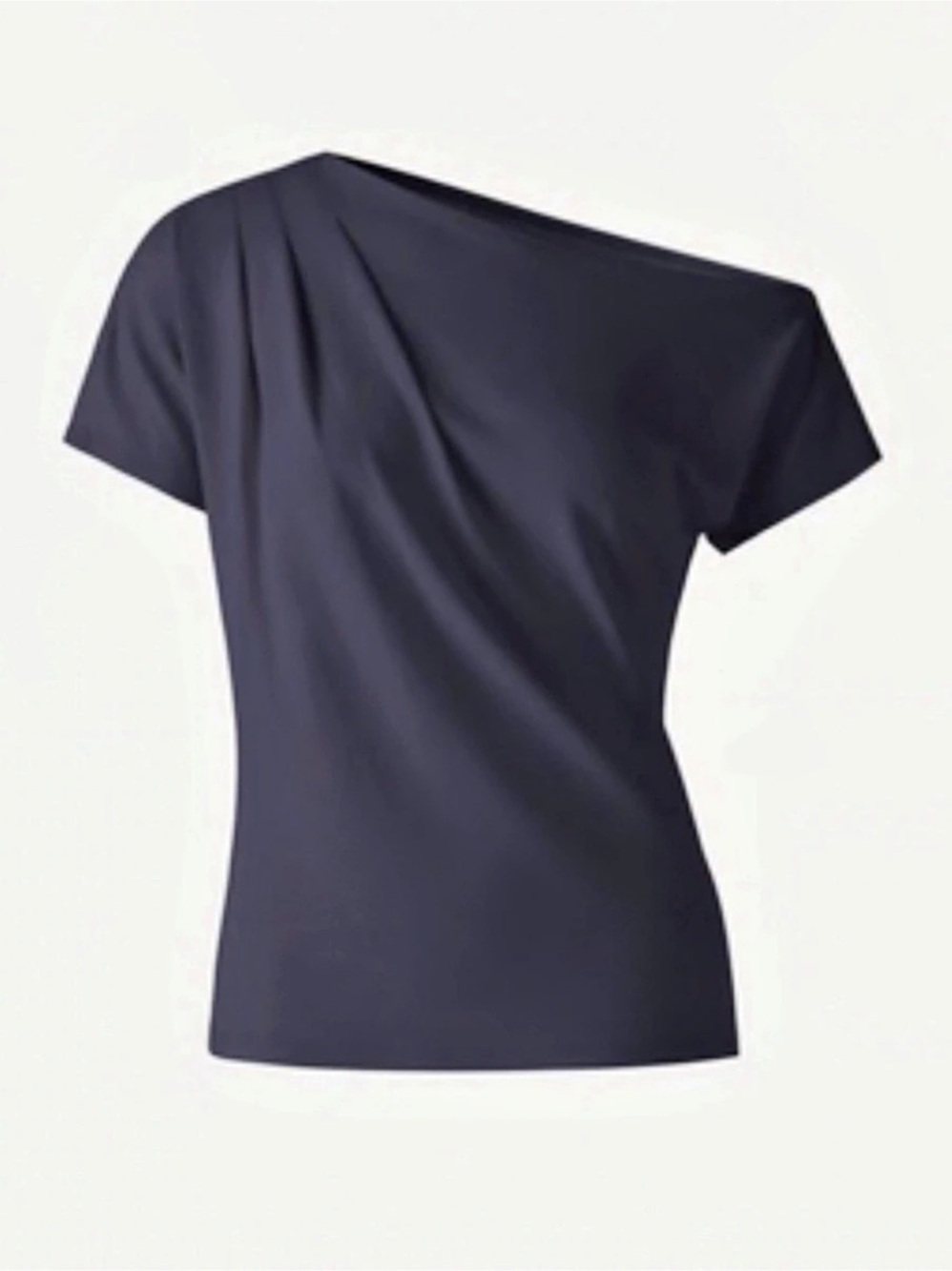 OGL Move Asymmetrical Neck Midnight Navy Size Medium NWT